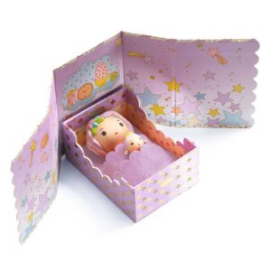 Djeco Personaggio 7,5 Cm Con Accessorio, Violet Tinyroom