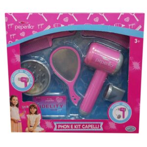 Peperilla, Kit Parrucchiera Con Phone e Accessori Capelli
