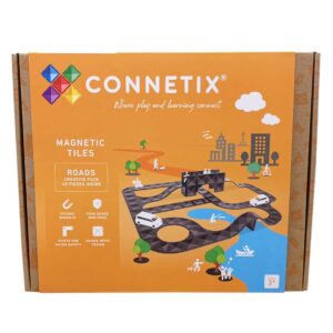 Connetix 48 Pezzi Roads - Colori Nero - Apprendimento STEM