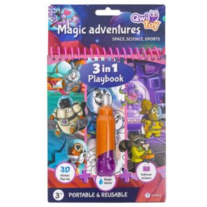 QwiToy, Libro Gioco 3 in 1 - Magiche Avventure