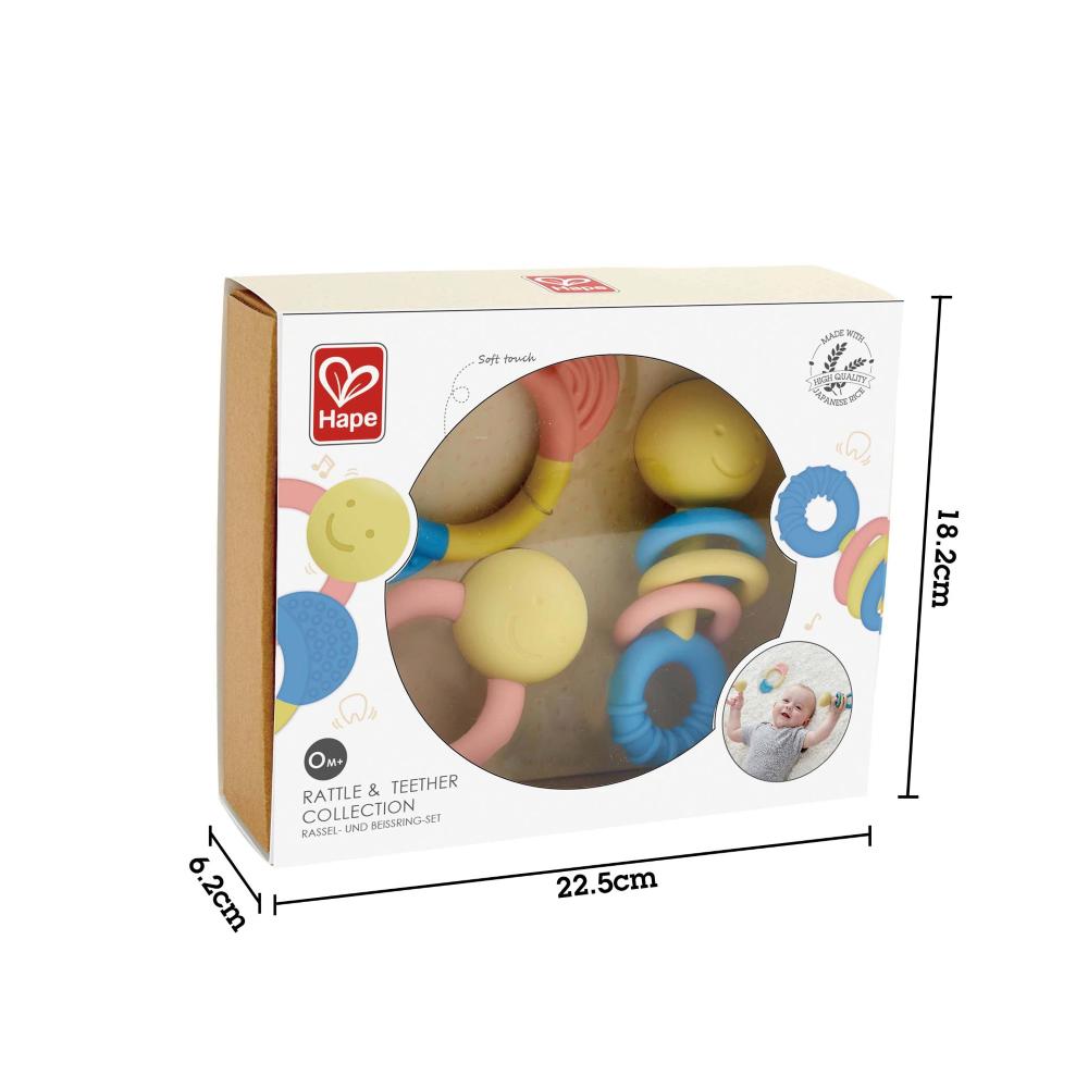 Hape Set 3 Sonagli Massaggiagengive Soft Touch