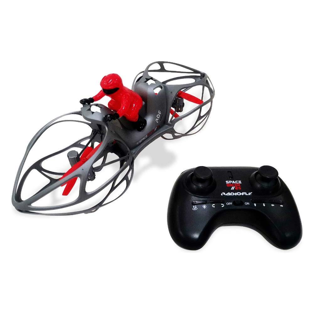 Radiofly Veicolo Multifunzione Space Biker Drone RC 25 Cm, 2,4 Ghz