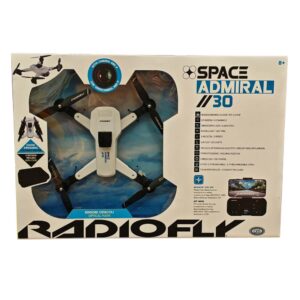 Radiofly Drone RC 30 Cm, 2,4 Ghz Sensore Anticollisione e Custodia, Space Admiral 30