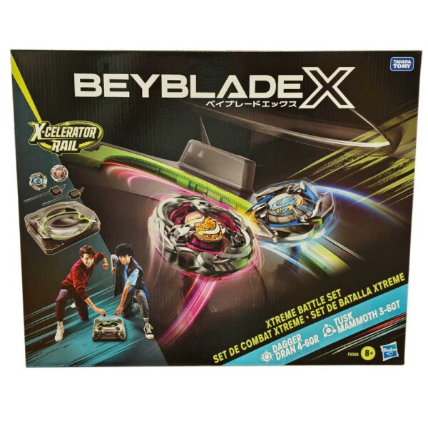 Hasbro Beyblade X, Set da Combattimento Arena Xtreme Con 2 Trottole e Lanciatori