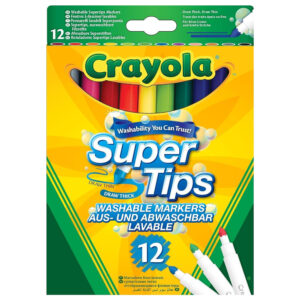 Crayola 12 Pennarelli Punta Media Lavabili