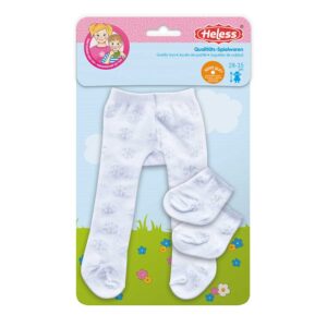 Heless, Collant Con Calzini Cristalli Di Ghiaccio, Taglia Bambola 35-45Cm