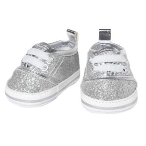 Heless, Scarpe Da Ginnastica Glitterate Argento, Taglia Bambola 30-34Cm