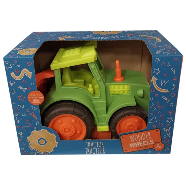 B Toys Trattore Con Aratro, Super Resistant Per Bambini Dai 12 Mesi