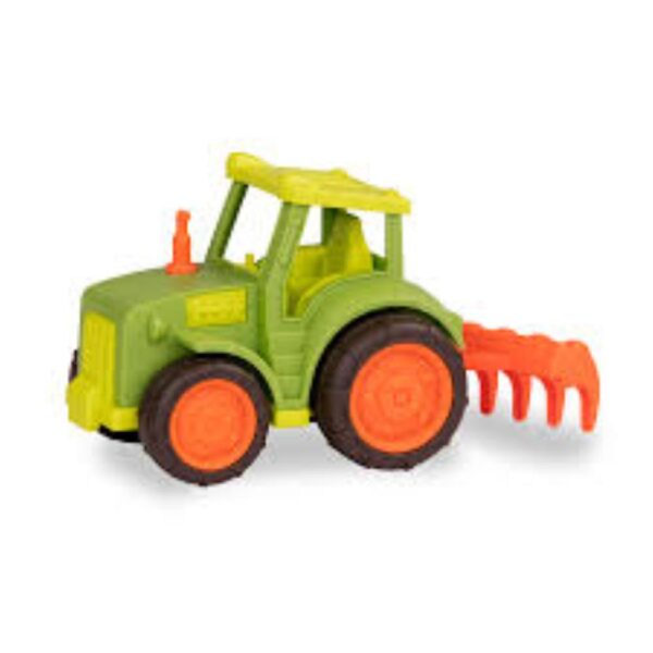B Toys Trattore Con Aratro, Super Resistant Per Bambini Dai 12 Mesi