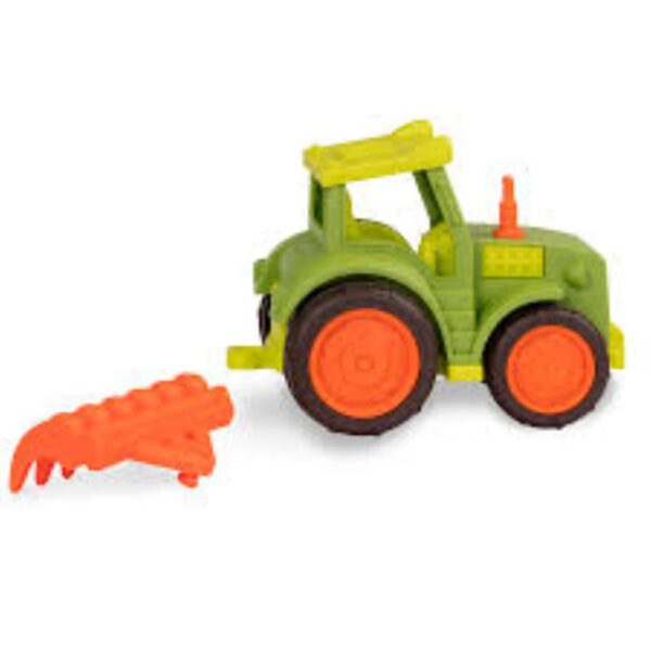 B Toys Trattore Con Aratro, Super Resistant Per Bambini Dai 12 Mesi