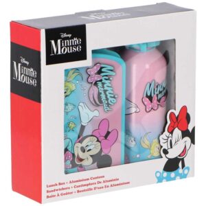 Kids Set Portapranzo e Borraccia In Alluminio 500ML Minnie Mouse