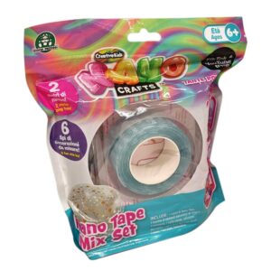 Giochi Preziosi Nano Crafts, Refill Nastri Nano Tape Celeste - Kit di Ricarica per Creazioni Squishy e Bolle Creative