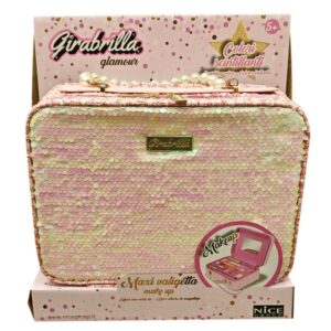 Nice Girabrilla Beauty Make Up Completo Di Trucchi, Rosa/Bianco