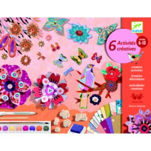 Djeco Gioco Creativo Multiattività, 6 In 1 Nel Mondo Dei Fiori, Flower Box