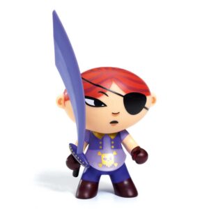 Djeco Personaggio 7,5 Cm Con Accessorio, Arty Toys Pirates - Mary Scarlett