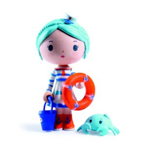 Djeco Personaggio 7,5 Cm Con Accessorio, Marinette e Scouic