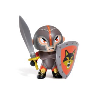 Djeco Personaggio 7,5 Cm Con Accessorio, Arty Toys Knight, Flow Knight