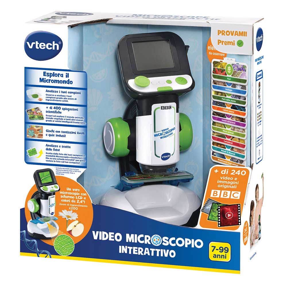 Vtech, Video Microscopio Interattivo: Scopri il Micromondo a Partire dai 6 Anni!