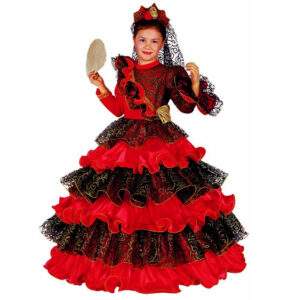 Carnaval Queen, Costume Spanish Dream, 7-8 Anni