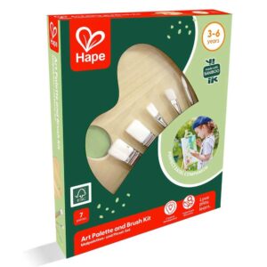 Hape Kit Di Pennelli e Tavolozza Artistica