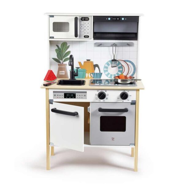 Hape Cucina In Legno Interattiva Smart 60x91,8x30 Cm