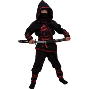 Carnaval Queen, Costume Dark Ninja, 5-6 Anni