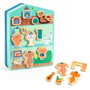 Djeco Set Magnetico - InZeHouse Crea, Immagina e Decora la Tua Casa