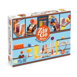 Djeco Zig & Go Junior - Magic - 42 Pezzi Un Gioco di Costruzione e Reazione a Catena Magica!