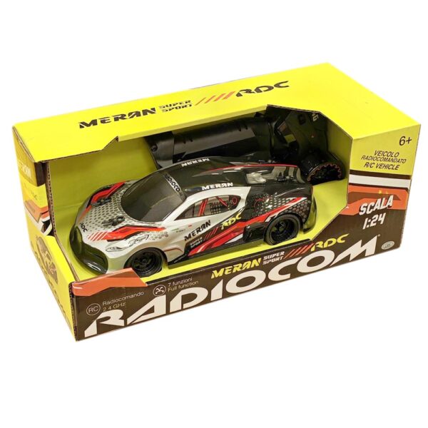 Radiocom Auto Radiocomandata Sc 1:24 2Ch 2,4GHz, Meran Super Sport Colori Assortiti
