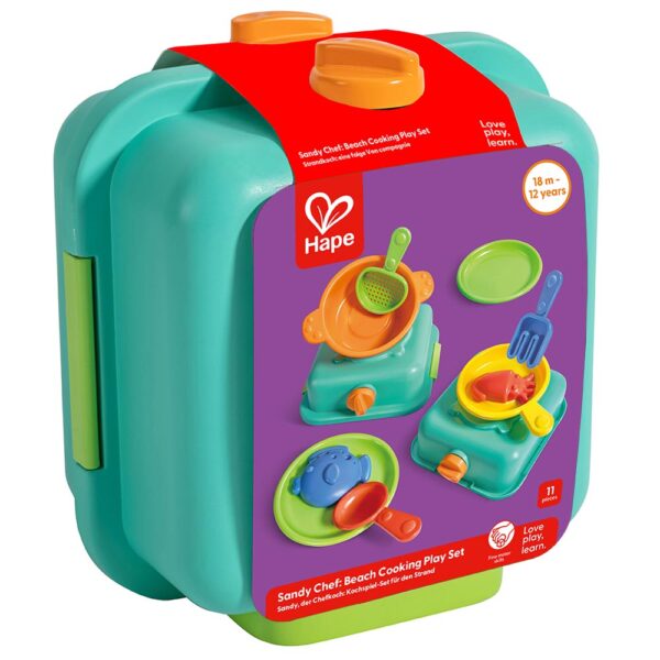 Hape Set da Cucina per la Spiaggia Gioco Creativo all'Aria Aperta