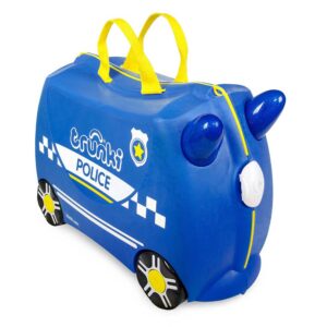 Trunki Valigia Cavalcabile Con Ruote, Percy Police Car Blue
