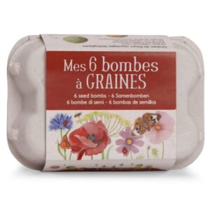 Moulin Roty, Scatola di Uova 6 Bombe di Semi - Le Jardin