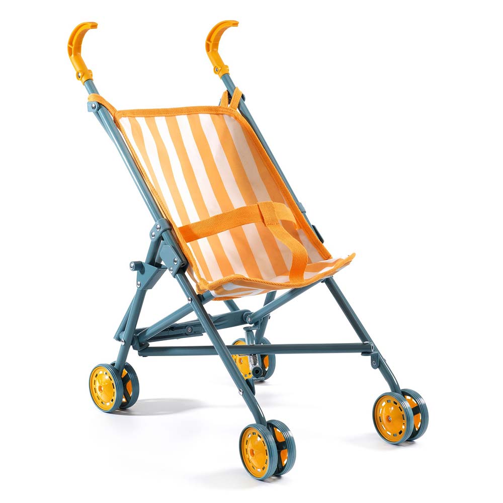 Djeco Pomea, Passeggino Per Bambola Da 30 a 34 cm, Sunshine