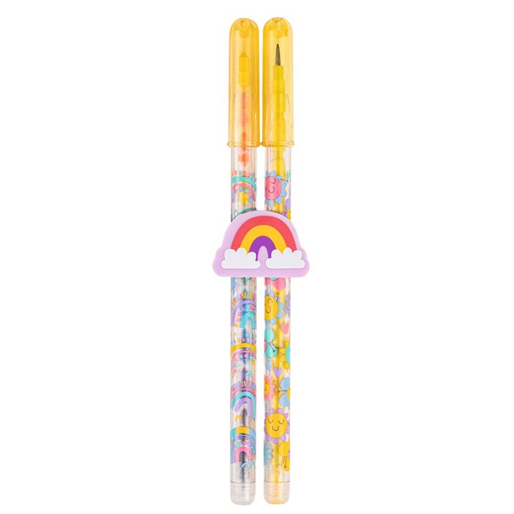 Moses, 2 in 1 Matita e Pastello a Cera Con Gomma Arcobaleno, Soggetto Casuale