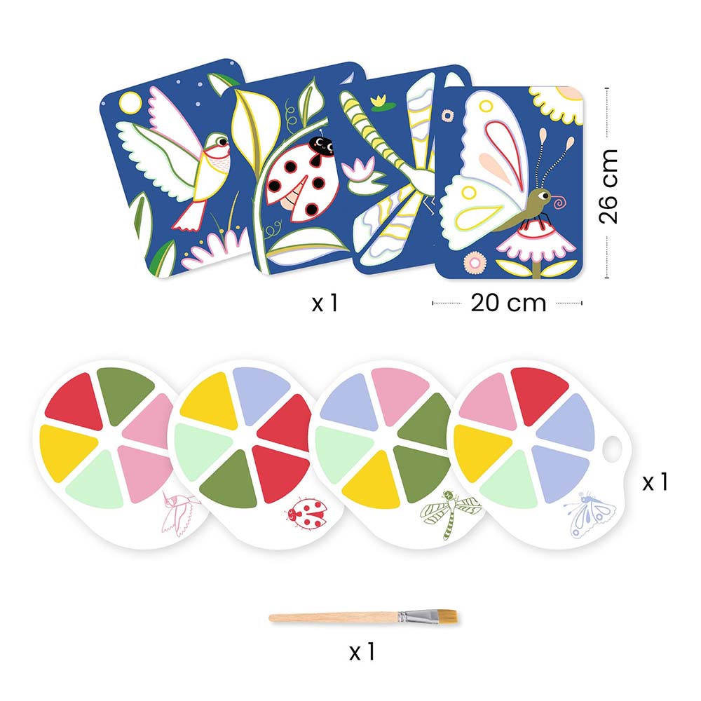 Djeco Painting Pittura Alla Tavolozza Les Petites Bêtes