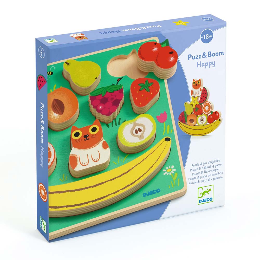 Djeco 3D Puzzle In Legno Puzz And Boom Happy