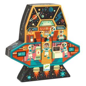 Djeco Puzzle Per Bambini 54 Pz, Stazione Spaziale