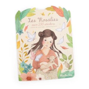 Moulin Roty Quaderno Da Colorare Con 250 Stickers Adesivi, Les Rosalies