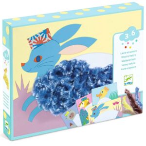Djeco Lana e Scratch - Kit Creativo Con Cappello per Bambini 3-6 Anni