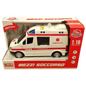 ODS Mezzi Di Soccorso Con Luci Suoni Frizione, Ambulanza Scala 1:16