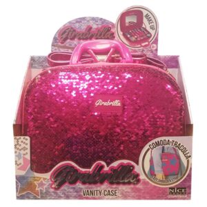 Nice Girabrilla Beauty Make Up Completo Di Trucchi, Magenta Argento