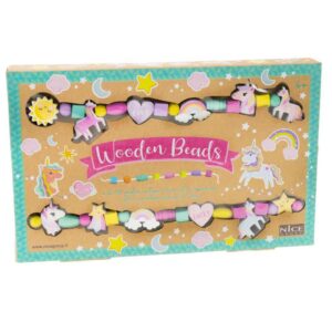 Nice ABC, Perline In Legno, Set Unicorni