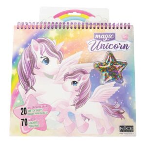 Nice Magic Unicorn, Album Da Colorare + 70 Stickers