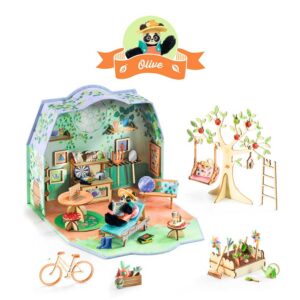 Djeco Mi House, Olive- Kit Creativo Casa In Miniatura 8+