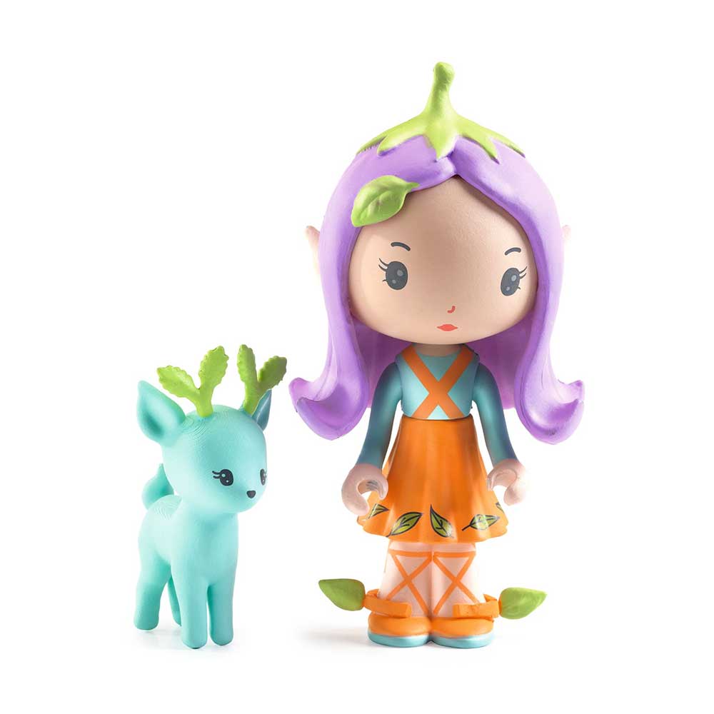 Djeco Tinyly Puzzl’Up Lily, Puzzle 33 Pezzi con Scenario e Personaggi