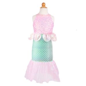 Great Pretenders Costume Da Sirena Misty, Rosa, Taglia Elasticizzata 5-6 Anni