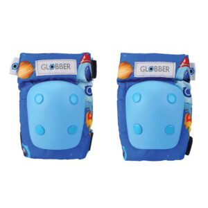 Globber Set Protezioni Ginocchiere Gomitiere, Taglia XXS 3-7 Anni, Rocket Blue