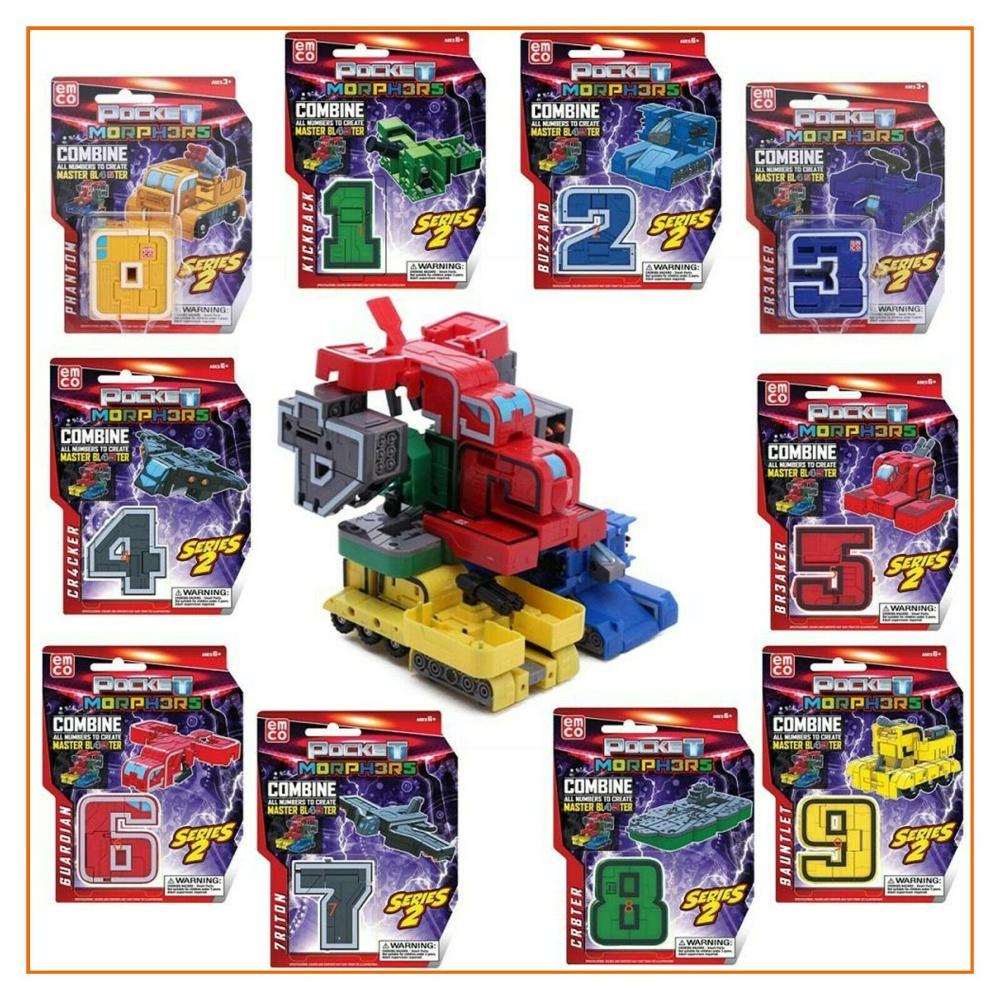 Grandi Giochi Megabot S2, Bundle 10 Robot Transformer Da 0 a 9