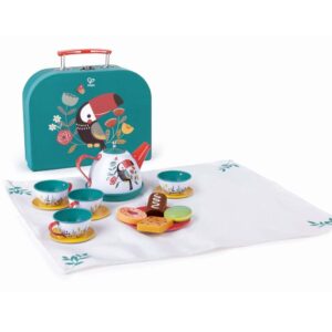 Hape Valigetta Tea Time Playset: Il Perfetto Picnic del Tè per Piccoli Sognatori