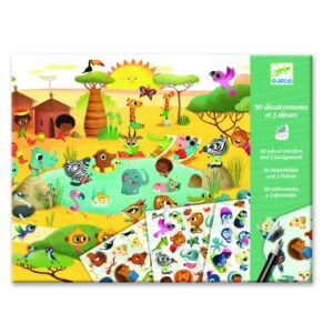 Djeco Immagini Trasferelli Per Bambini, Savannah Desert And North Pole